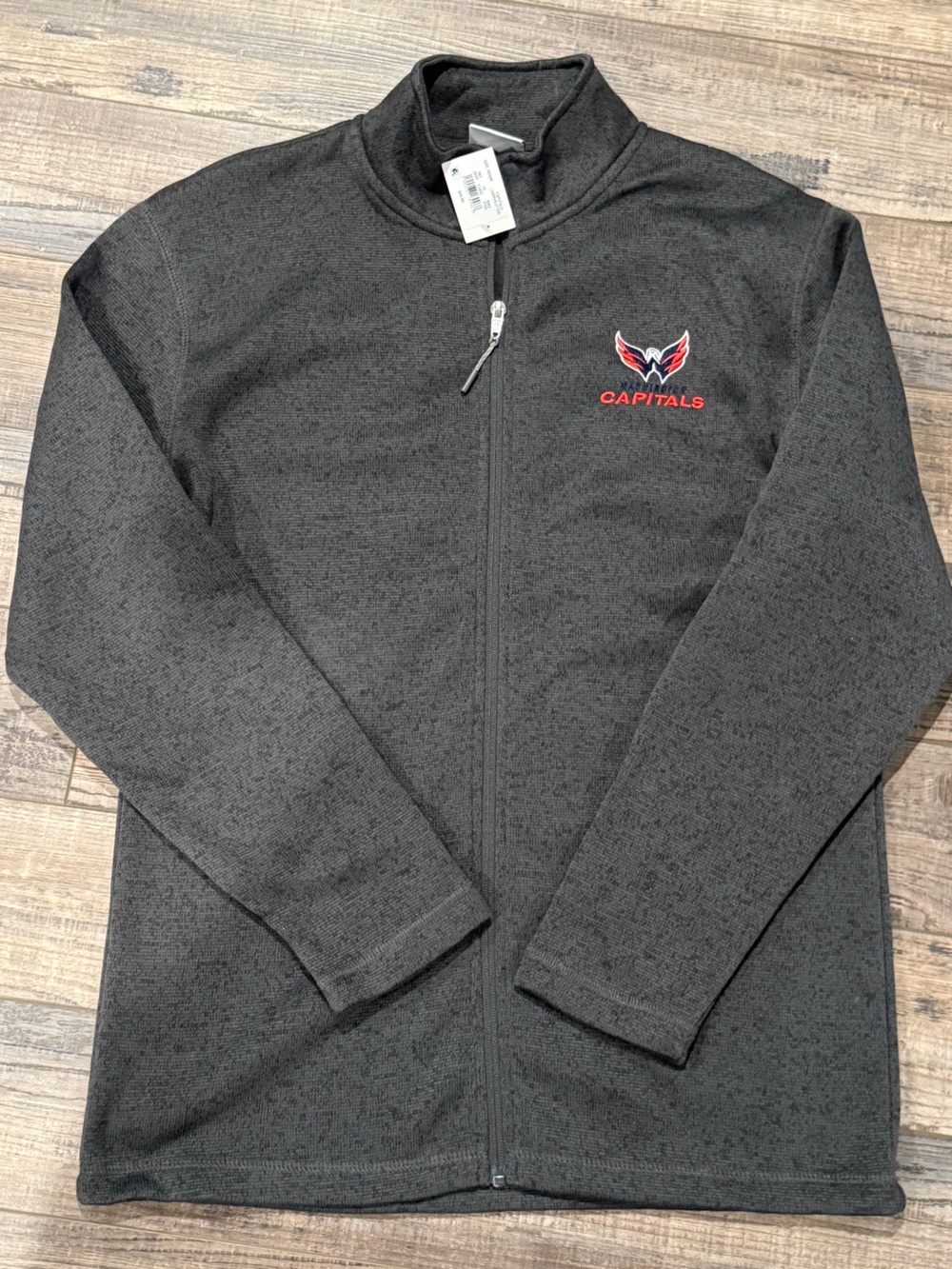 Levelwear Washington Capitals Alec full-zip jacket in charcoal with embroidery